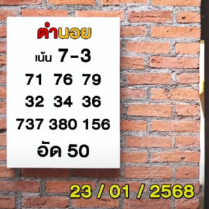 แนวทางหวยฮานอย 23/1/68 ชุดที่ 6