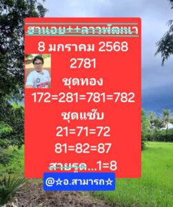 แนวทางหวยฮานอย 8/1/68 ชุดที่ 6