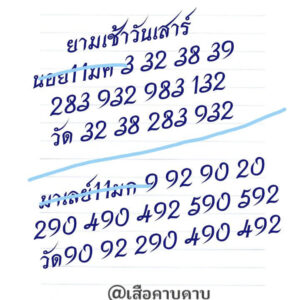 แนวทางหวยฮานอย 11/1/68 ชุดที่ 7