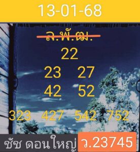 แนวทางหวยลาว 13/1/68 ชุดที่ 6