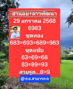 แนวทางหวยลาว 29/1/68 ชุดที่ 7