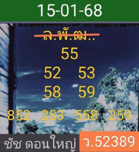 แนวทางหวยลาว 15/1/68 ชุดที่ 8