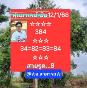 แนวทางหวยมาเลย์ 12/1/68 ชุดที่ 3