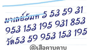 แนวทางหวยมาเลย์ 5/1/68 ชุดที่ 3