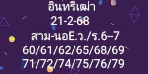 แนวทางหวยฮานอย 21/2/68 ชุดที่ 1