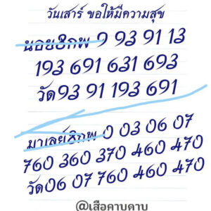 แนวทางหวยฮานอย 8/2/68 ชุดที่ 4